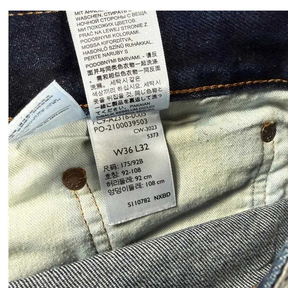 Levi's Mens Jeans 36x30 Baggy Dark Wash Indigo Denim‎  Classic Workwear Blue